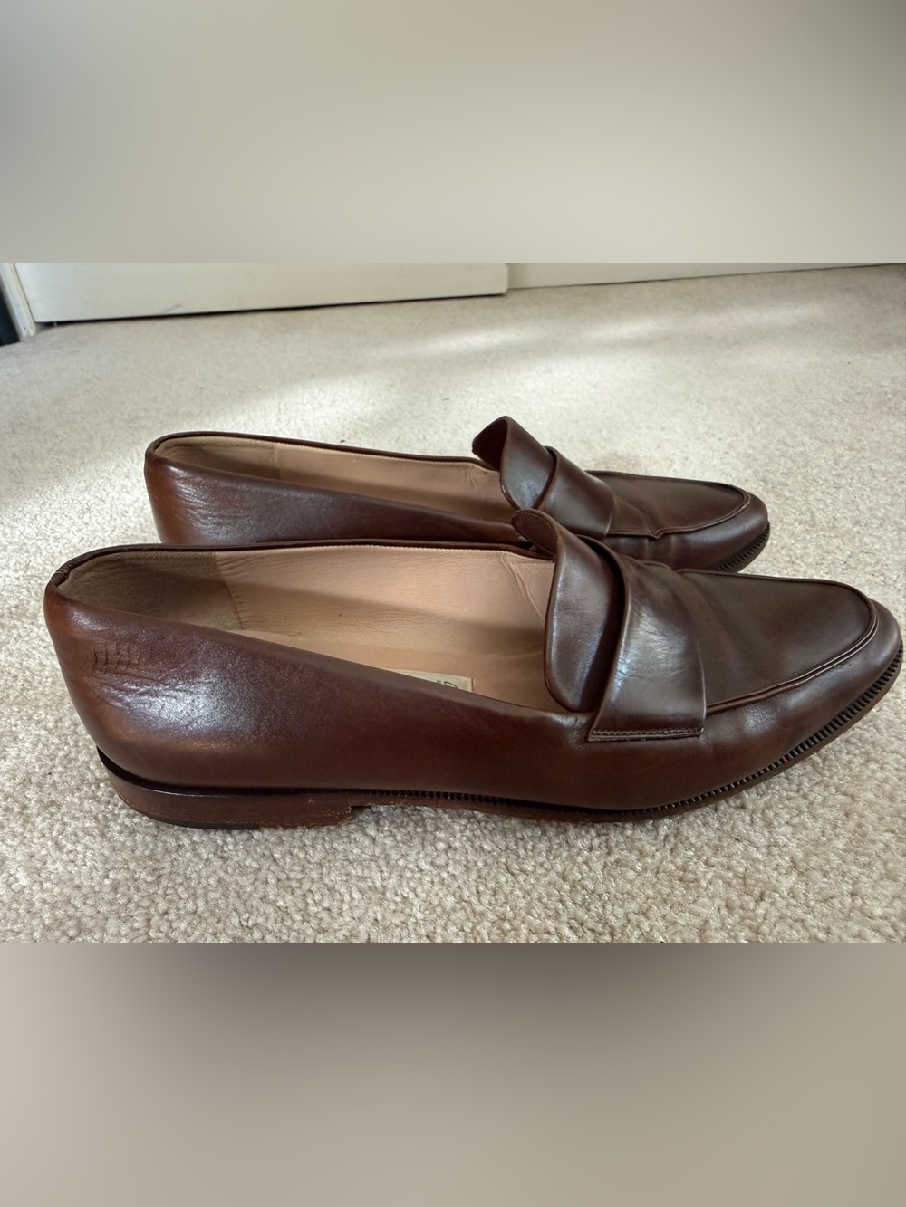 Joan & David Women’s Dark Brown Leather Penny Loafers - Picture 4 of 8
